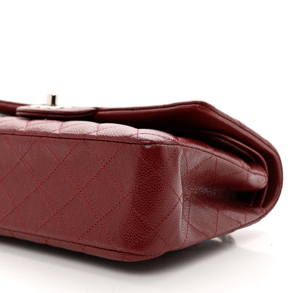 Chanel Caviar Quilted Medium Double Flap Burgundy 10 of 10