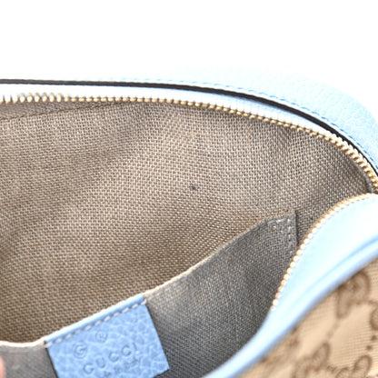 Gucci Monogram Mini Bree Messenger Bag Beige Mineral Blue 12 of 14