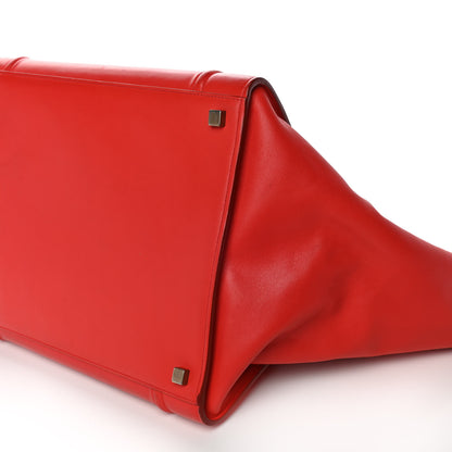 Celine Supple Calfskin Medium Phantom Luggage Vermillion 9 of 12