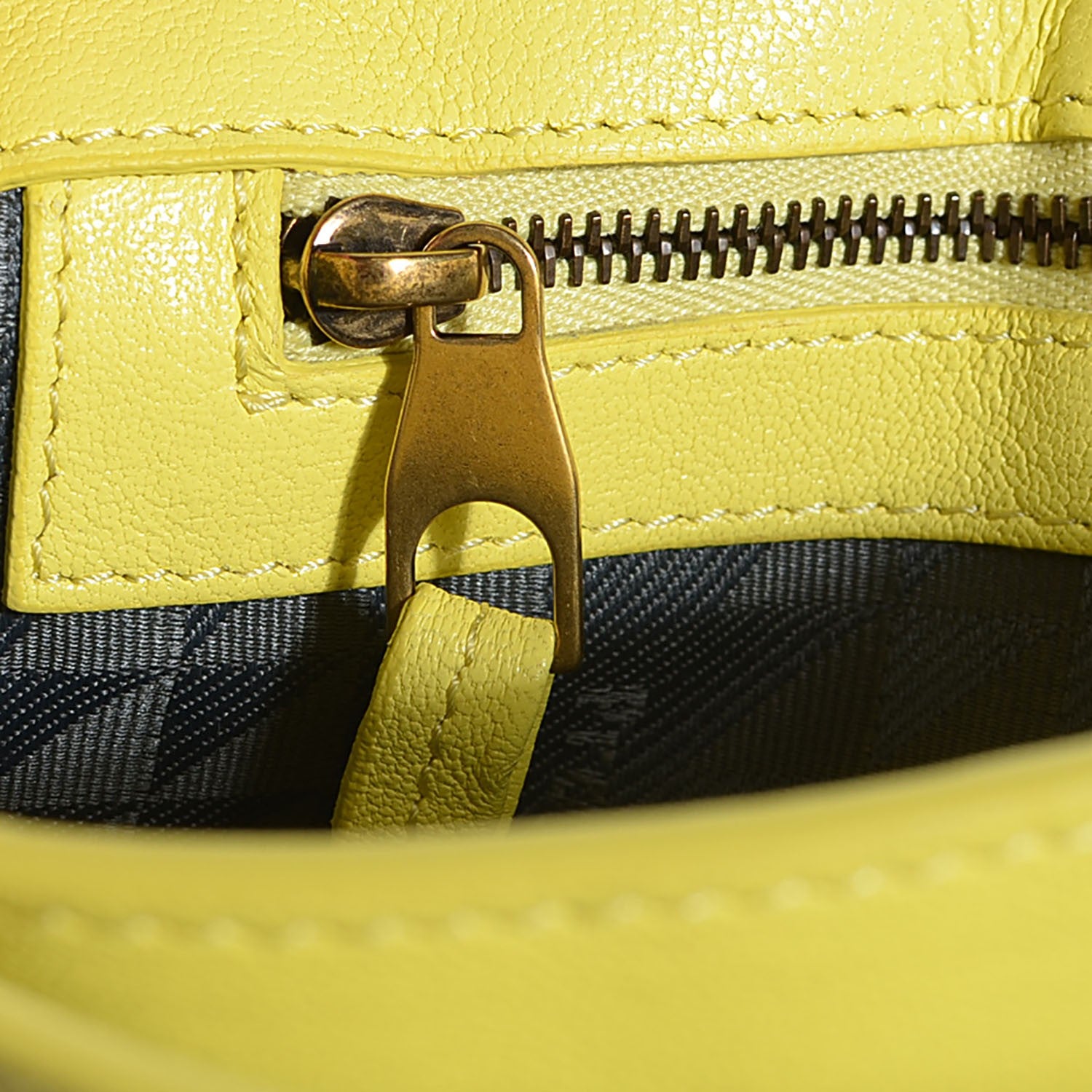 Proenza Schouler Lambskin PS1 Pochette Clutch Lemon 11 of 12
