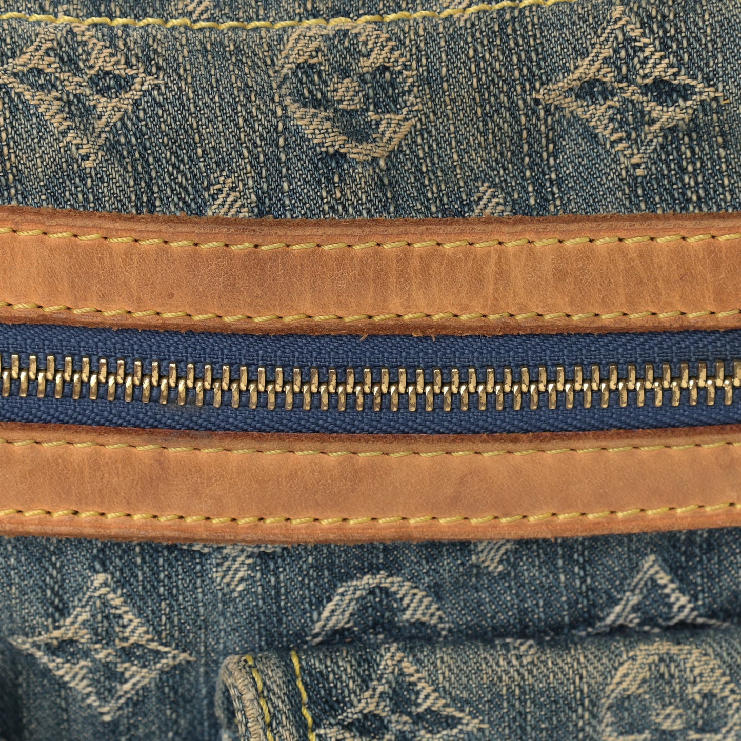 Monogram Denim Baggy PM Blue