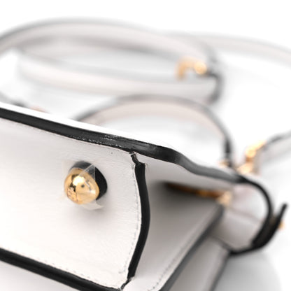 Fendi Shiny Nappa Petite Peekaboo I SEE U Satchel White 10 of 13