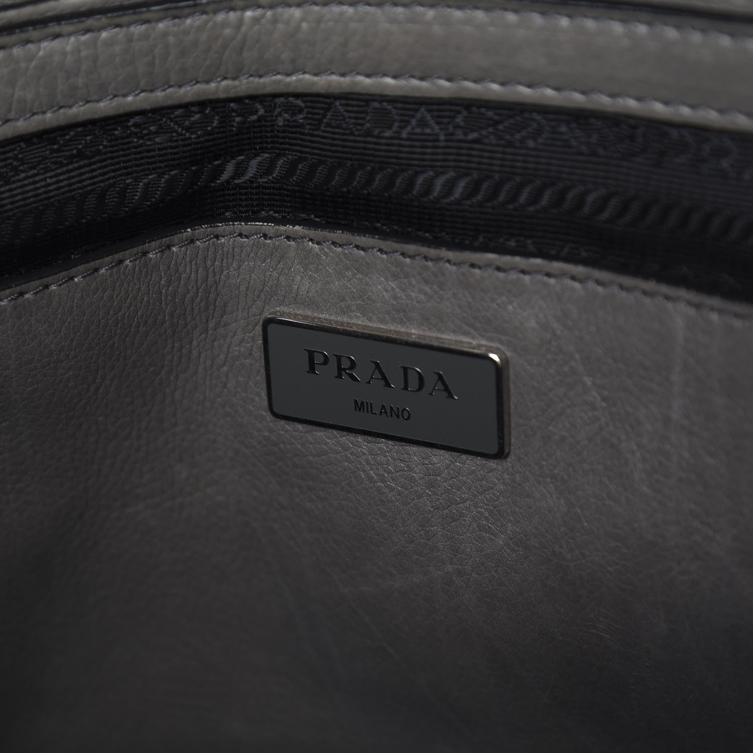 Prada Glace Calf Twin Pocket Tote Marmo 5 of 8