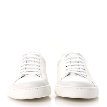 Gucci Calfskin Interlocking G Perforated Mens Ace Sneakers 10.5 White Grey Sky 3 of 9
