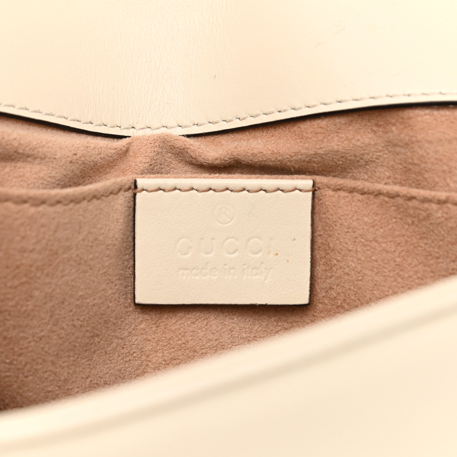 Gucci Calfskin Matelasse Mini GG Marmont Shoulder Bag White 6 of 11