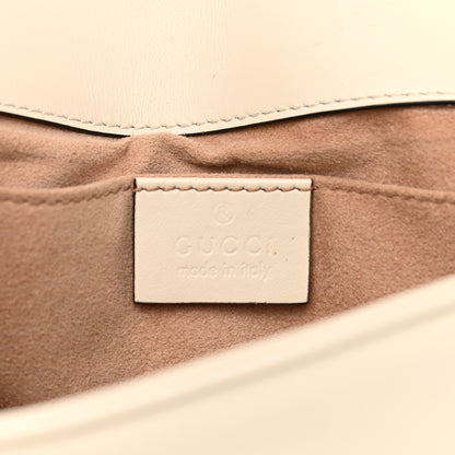 Gucci Calfskin Matelasse Mini GG Marmont Shoulder Bag White 6 of 11