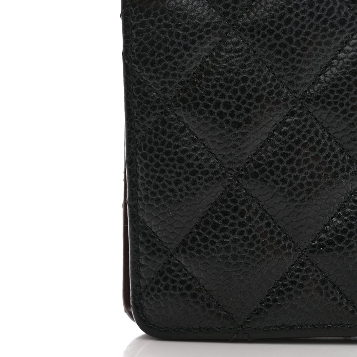 Caviar Quilted Yen Wallet Black