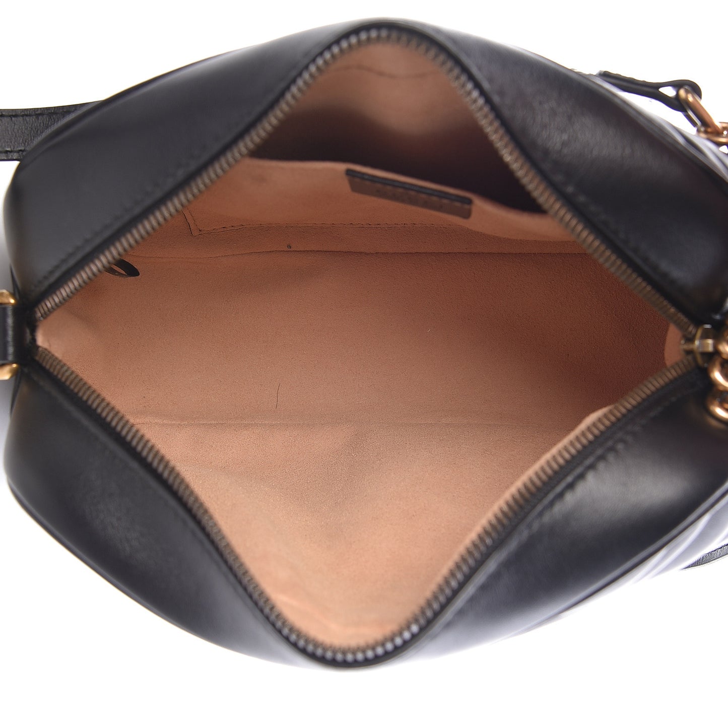 Calfskin Matelasse Small GG Marmont Chain Shoulder Bag Black