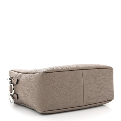 Prada Vitello Daino Soft Medium Double Zip Shoulder Bag Argilla 4 of 11