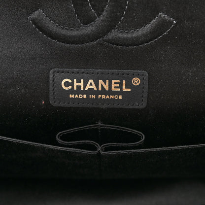 Chanel Satin Sequin Paris Shanghai Medium Double Flap Red 6 of 11