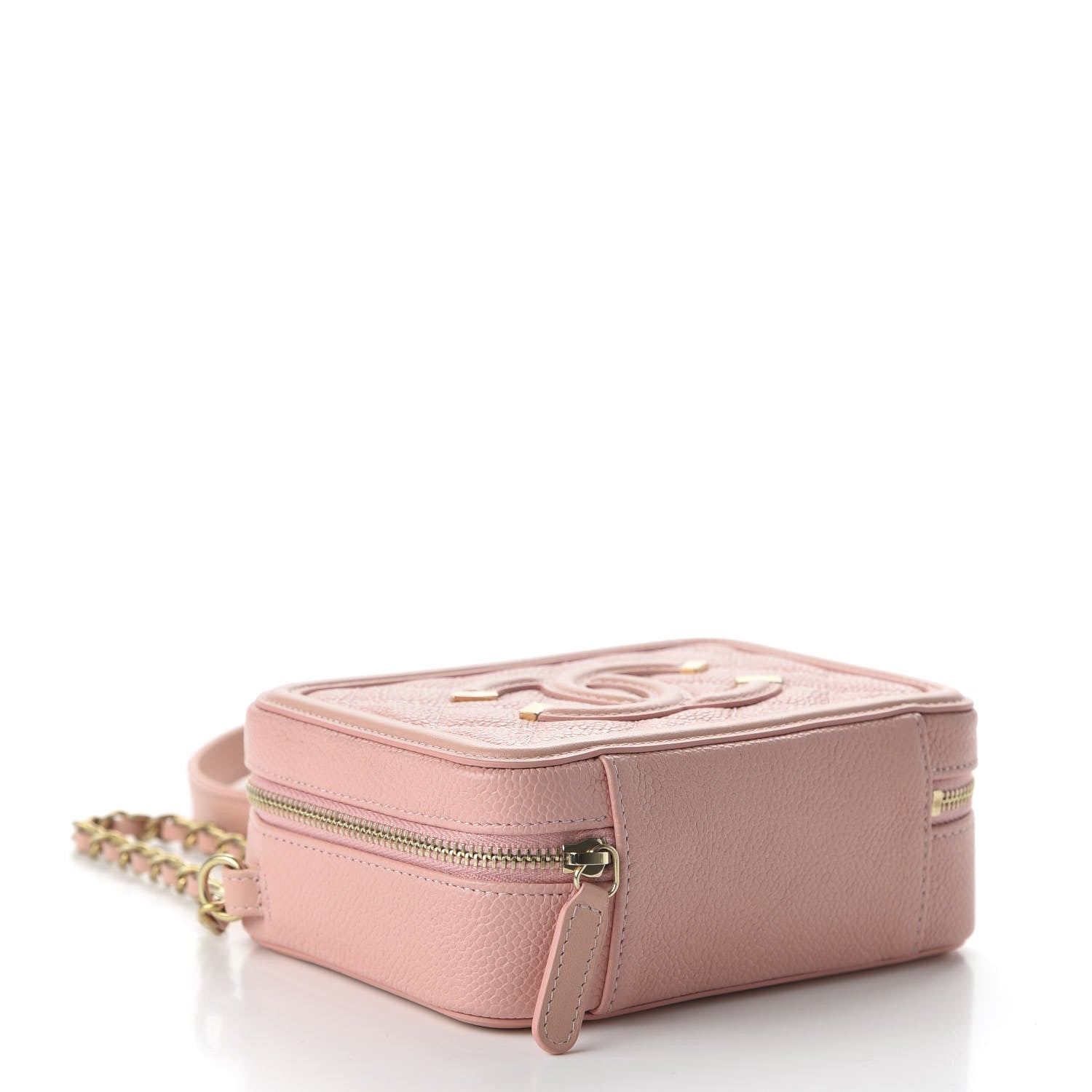 Chanel Caviar Quilted Filigree Vanity Clutch With Chain Pink 4 of 11