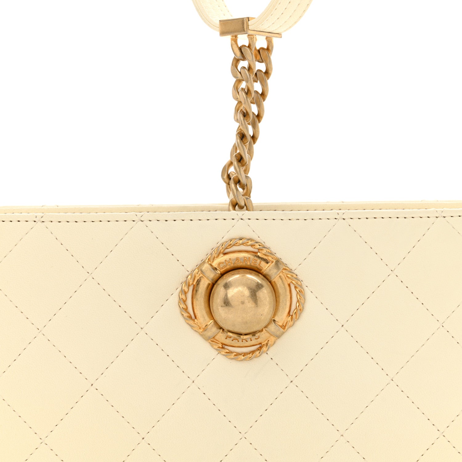 Chanel Lambskin Quilted Evening By The Sea Clutch White 8 of 12