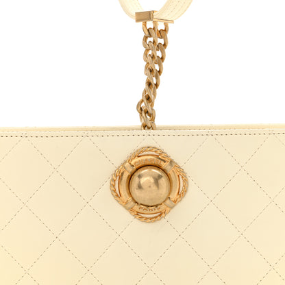 Chanel Lambskin Quilted Evening By The Sea Clutch White 8 of 12