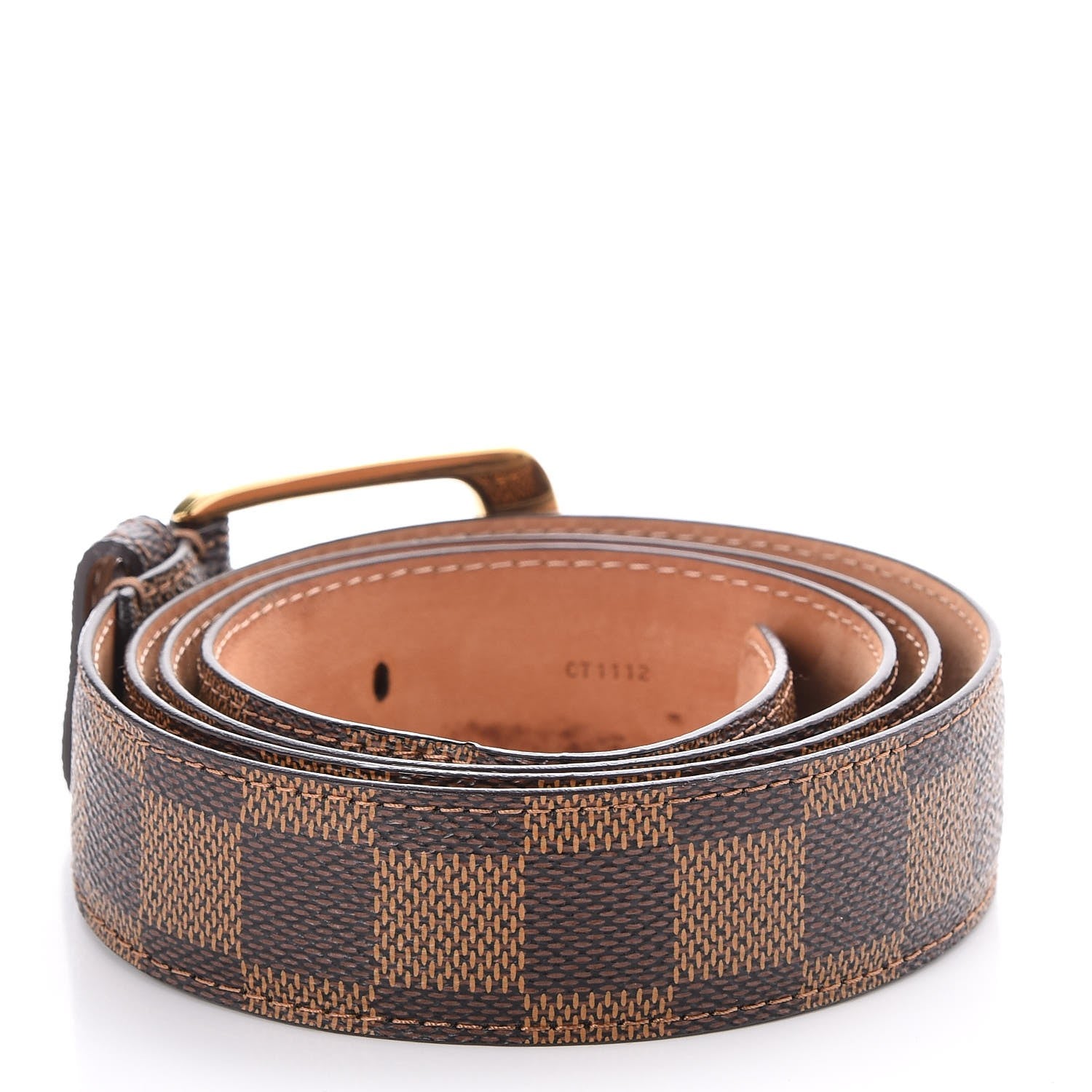 Louis Vuitton Damier Ebene 30mm Ellipse Belt 100 40 3 of 7