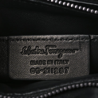 Salvatore Ferragamo Calfskin Small Viva Bow Shoulder Bag Black 7 of 9