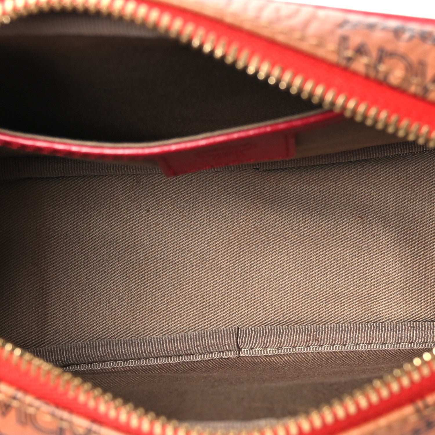 MCM Skyoptic Visetos Spectrum Diamond Camera Bag Cognac Red 4 of 13