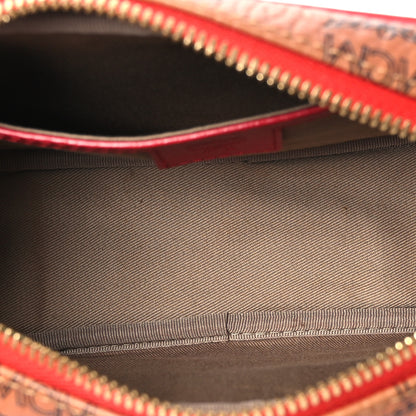 MCM Skyoptic Visetos Spectrum Diamond Camera Bag Cognac Red 4 of 13