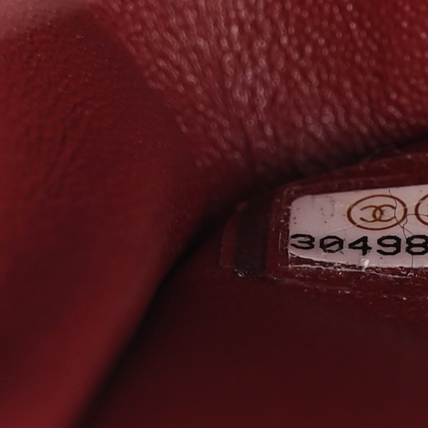 Chanel Caviar Quilted Medium Double Flap Dark Red 7 of 10