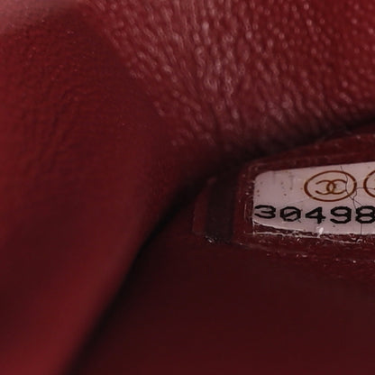 Chanel Caviar Quilted Medium Double Flap Dark Red 7 of 10