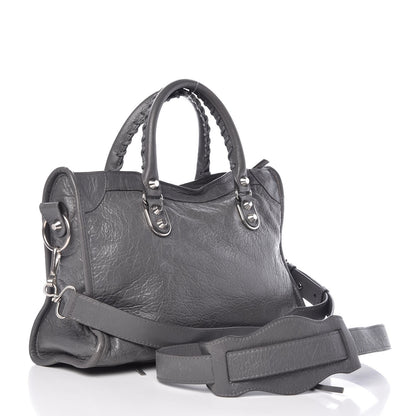Balenciaga Agneau Silver Metallic Edge Hardware S City Gris Cendre 4 of 8