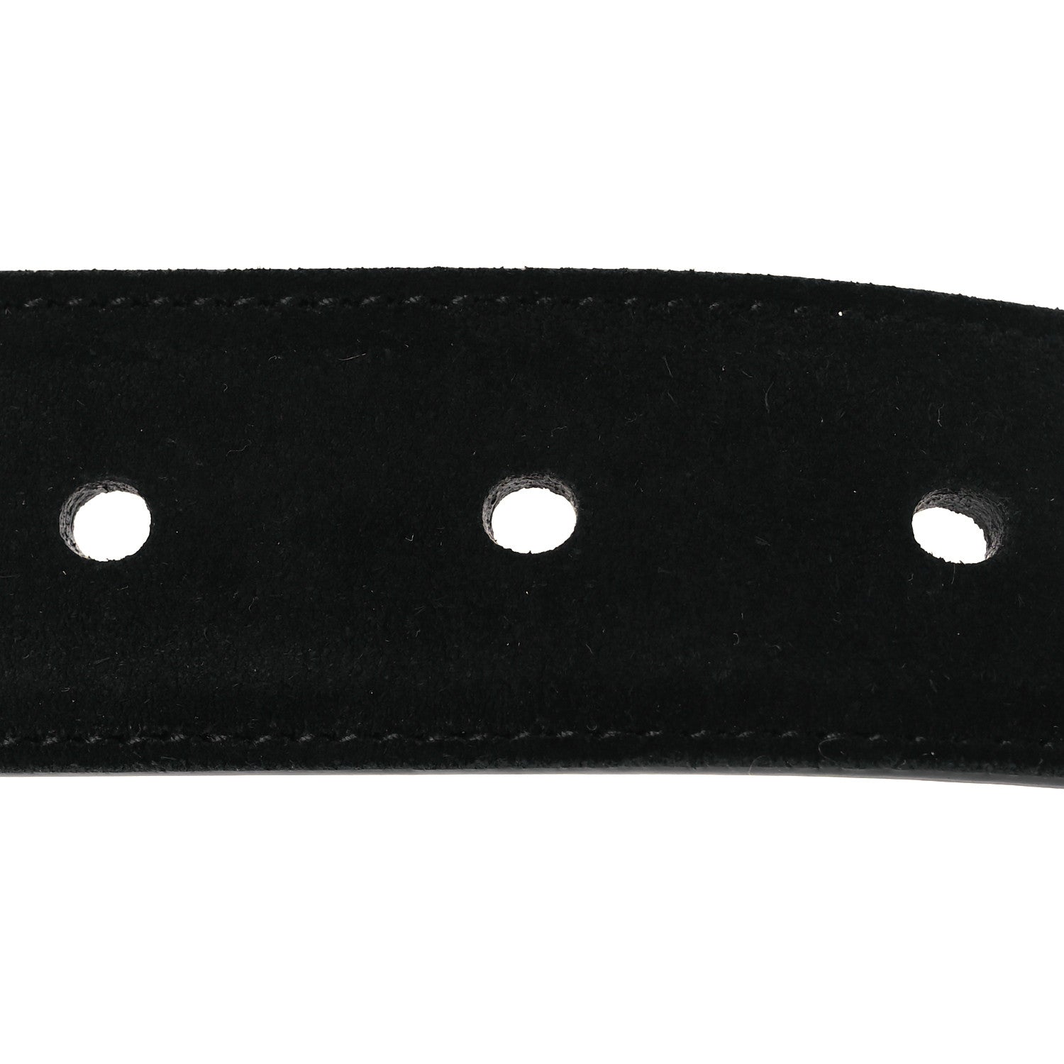 Saint Laurent Suede Calfskin Monogram Square Buckle Belt 90 36 Black 3 of 6