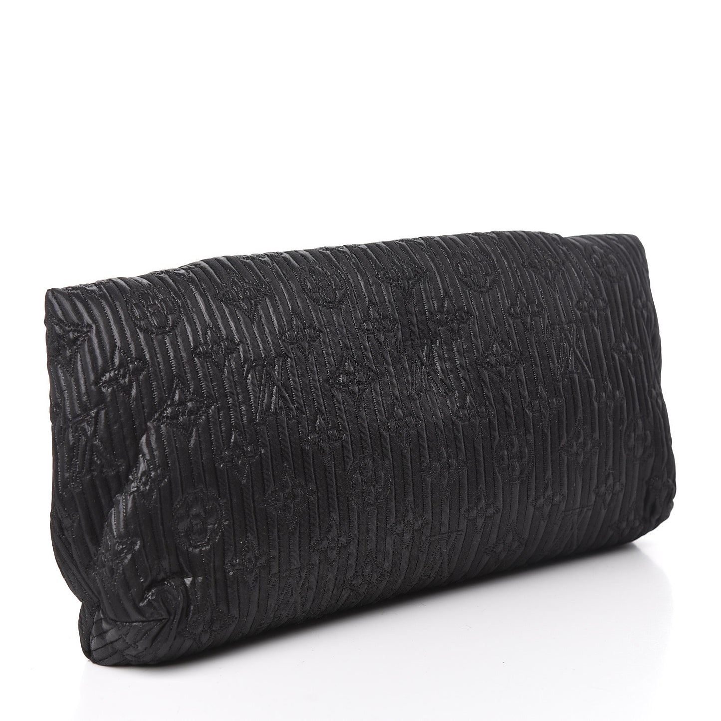 Jacquard Quilted Monogram Altair Clutch Black