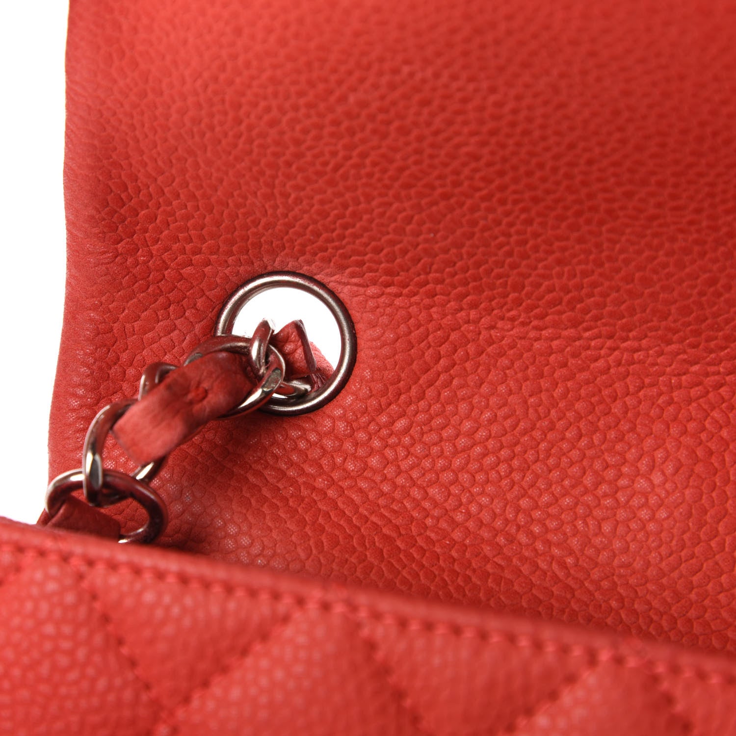 Chanel Iridescent Caviar Quilted Mini Rectangular Flap Light Red 11 of 12