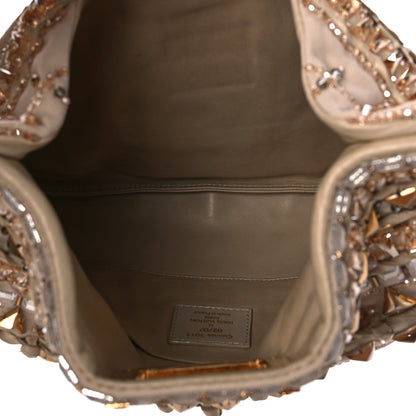 Louis Vuitton Canvas Crystal Embellished Altair Clutch 5 of 9