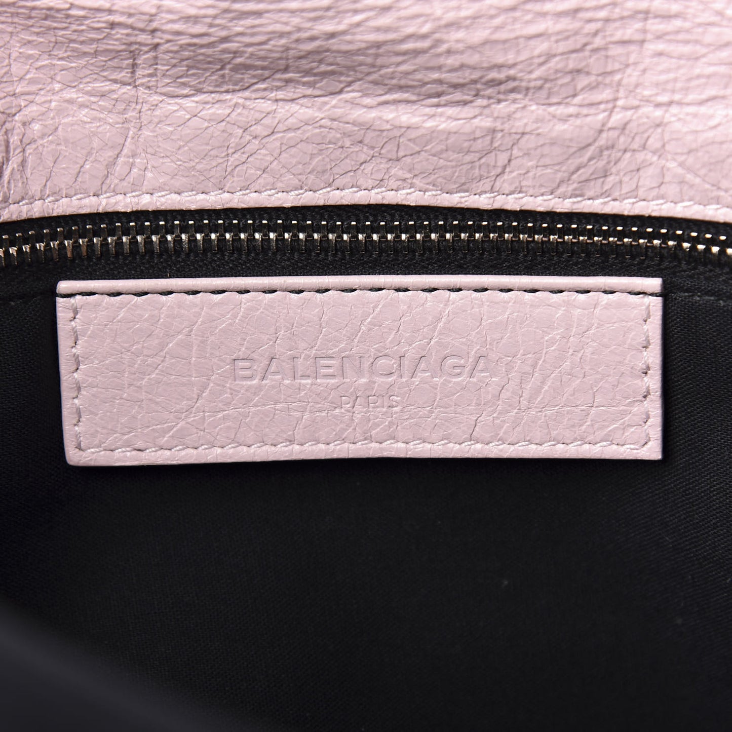 Agneau Giant 12 Silver Hardware Envelope Strap Clutch Rose Poudre