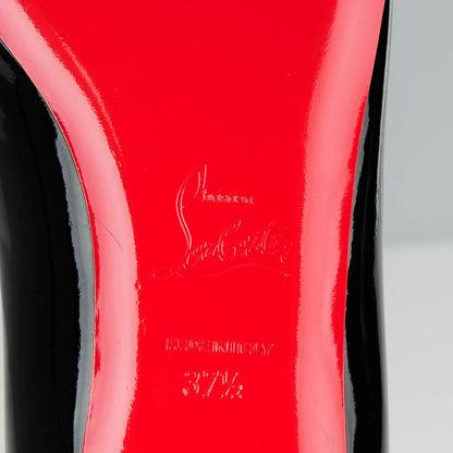Christian Louboutin Patent Goldoflat Spikes Flats 37.5 Black 6 of 8