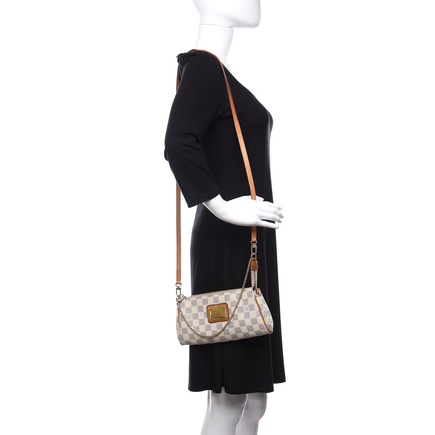 Louis Vuitton Damier Azur Eva Clutch 2 of 13