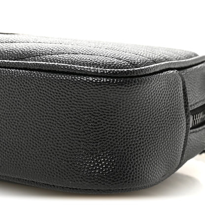 Saint Laurent Grain De Poudre Matelasse Monochrome Monogram Mini Lou Camera Bag Black 10 of 10