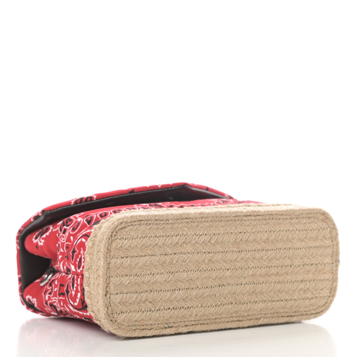 Saint Laurent Cotton Bandana Y Quilted Monogram Toy Loulou Crossbody Bag Red 4 of 11
