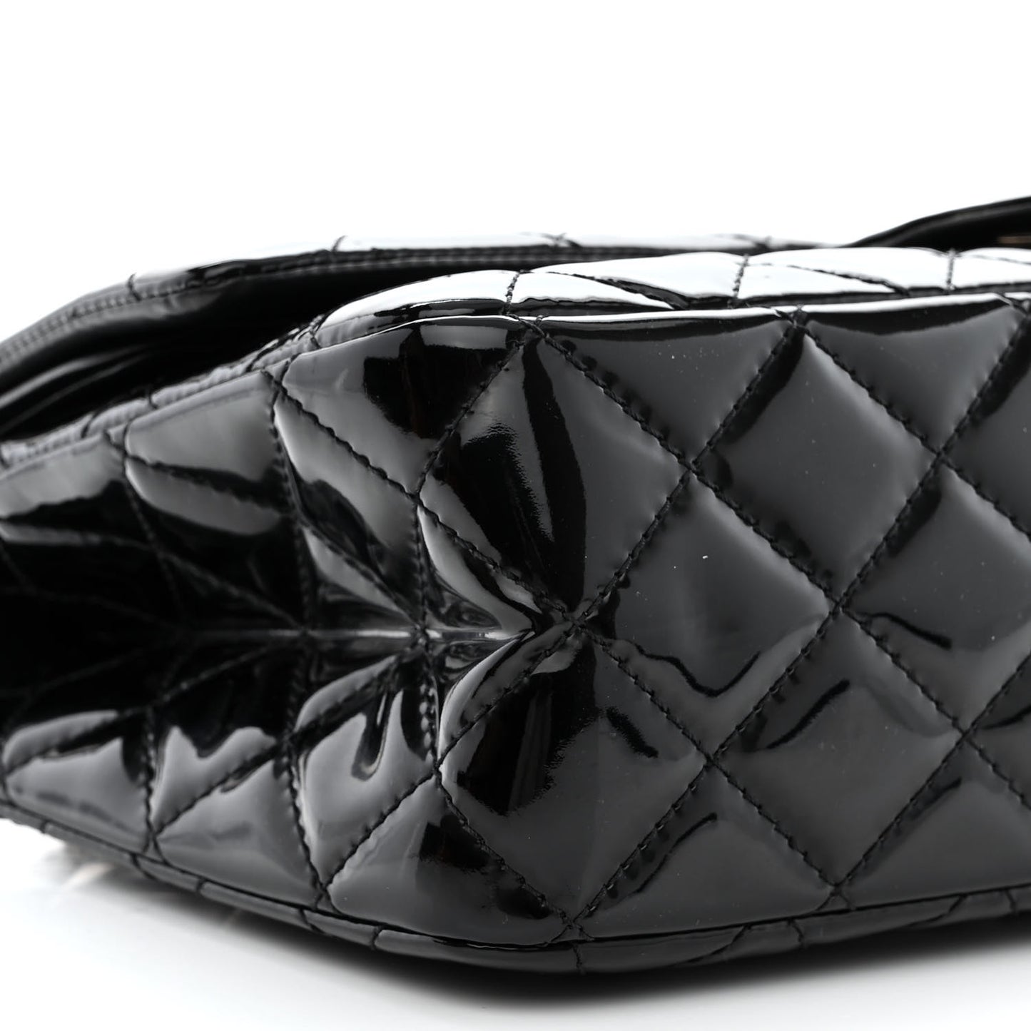 Patent Quilted 2.55 Reissue 227 Flap Black