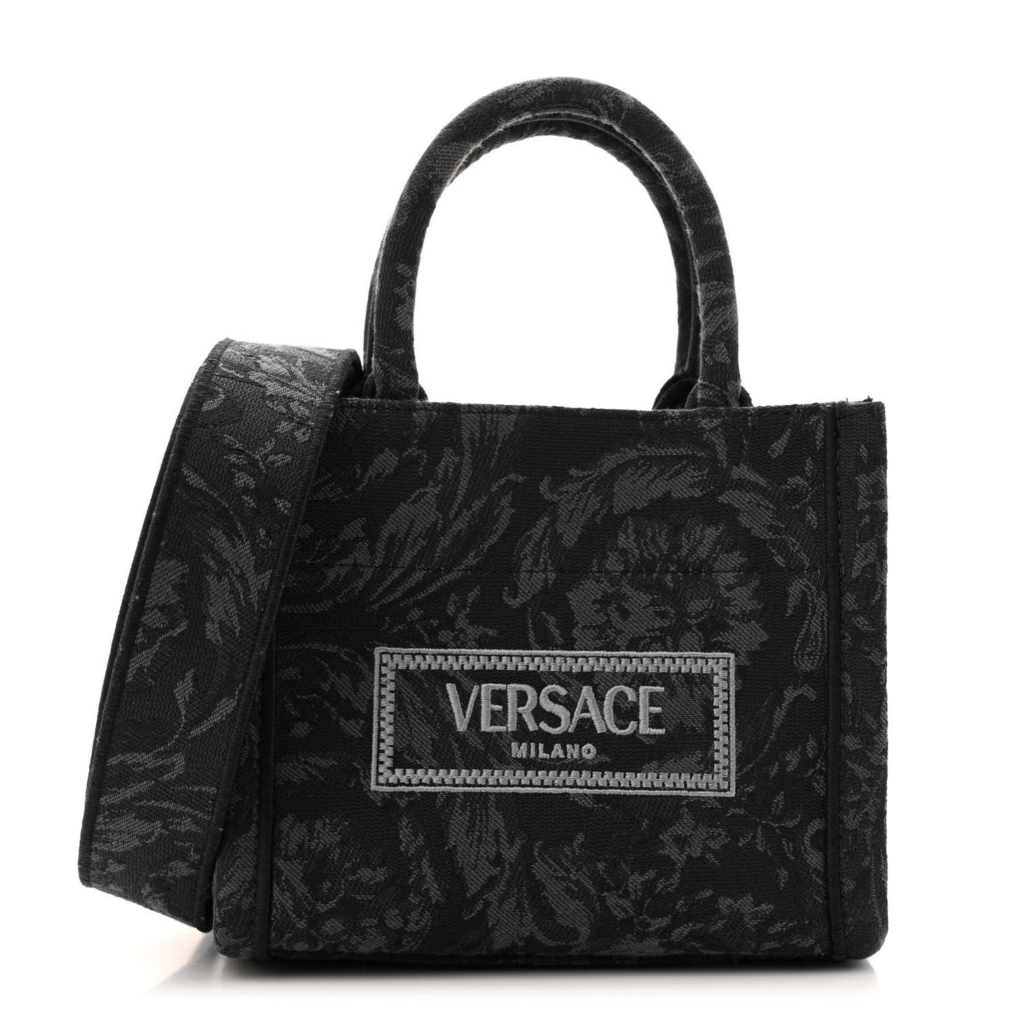 Jacquard Barocco Extra Small Athena Tote Black