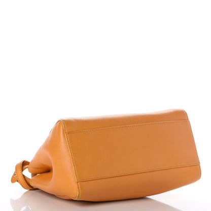 Fendi Nappa Mini Peekaboo Iconic Satchel Giallo Syrup 5 of 14
