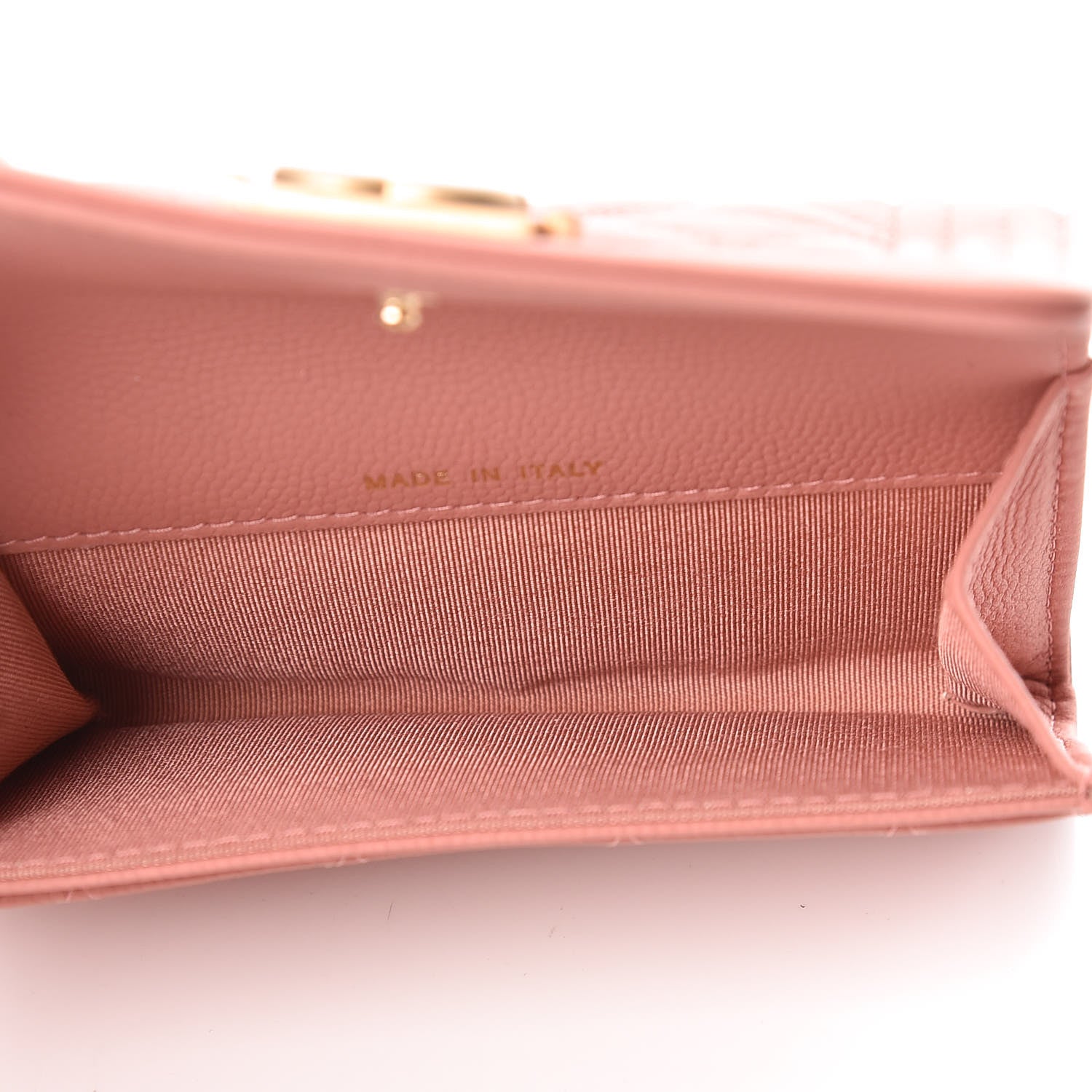 Chanel Caviar Quilted Boy Card Holder Wallet Powder Pink 5 of 9