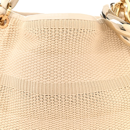 Jimmy Choo Raffia Small Sky Hobo Beige 8 of 11