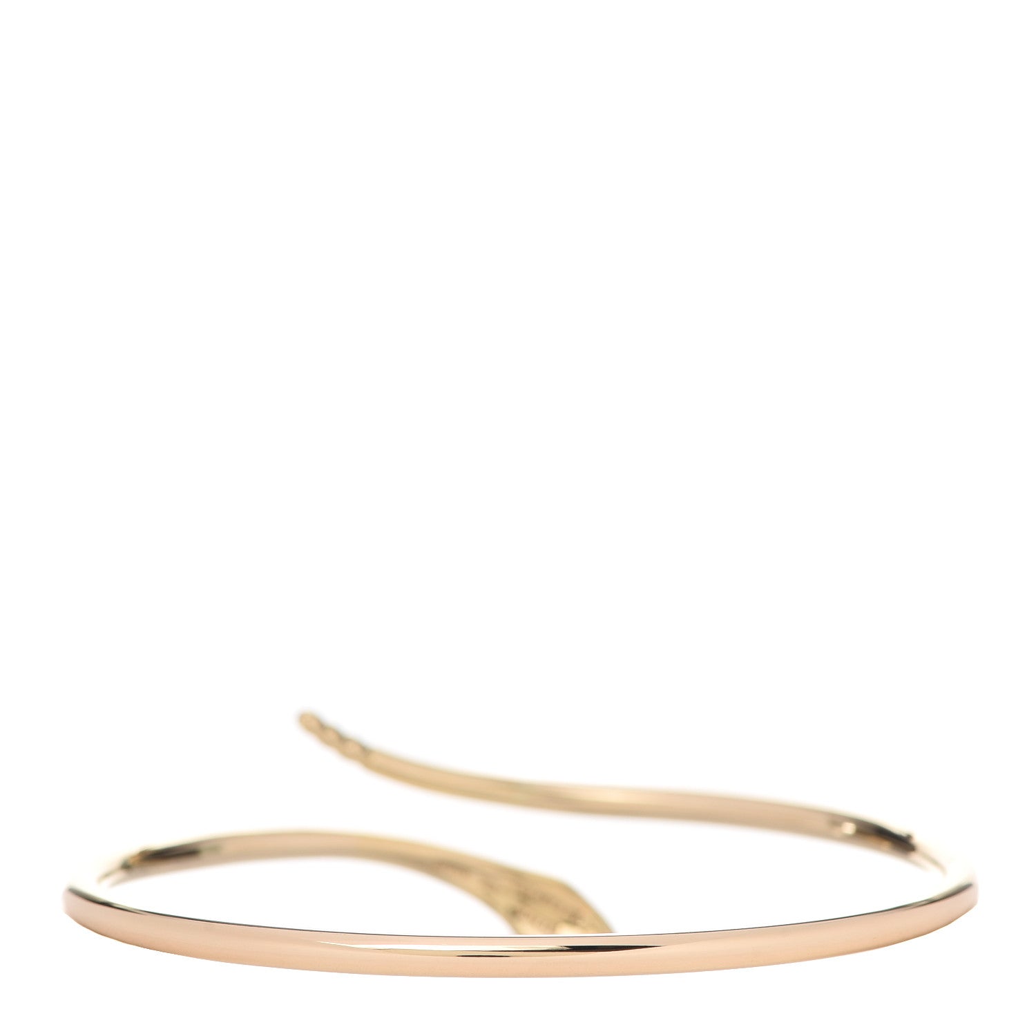 Tiffany 18K Yellow Gold Elsa Peretti Snake Bangle Bracelet 3 of 4