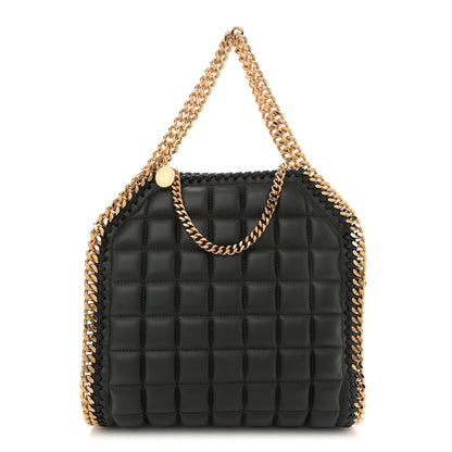 Stella McCartney Vegan Leather Quilted Mini Falabella Tote Black 1 of 10