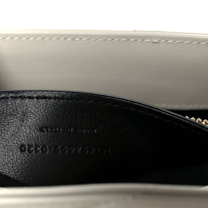 Saint Laurent Calfskin Y Quilted Monogram Small Loulou Chain Satchel Blanc Vintage 8 of 11