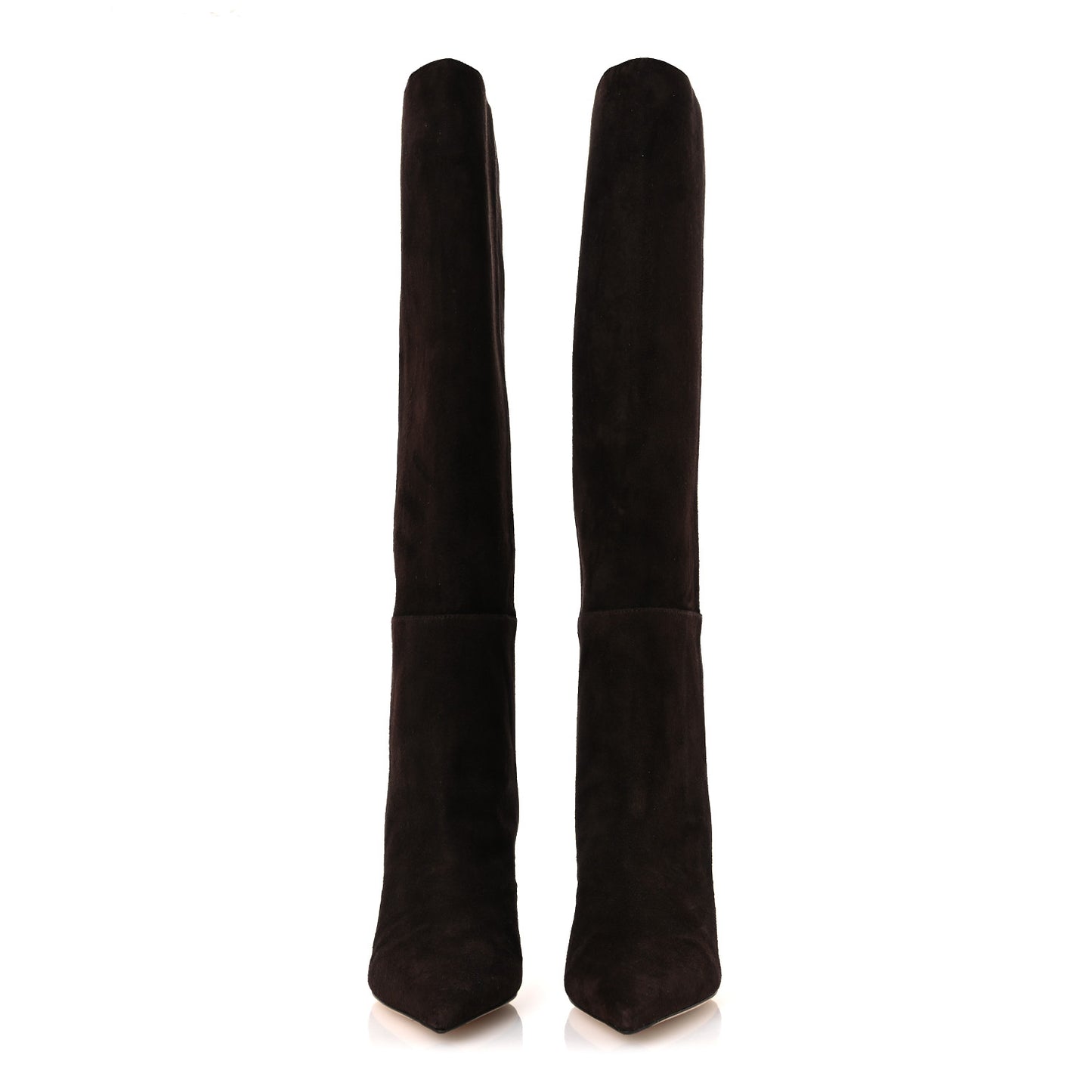 Suede Alizze 85 Knee High Boots 37.5 Chocolate