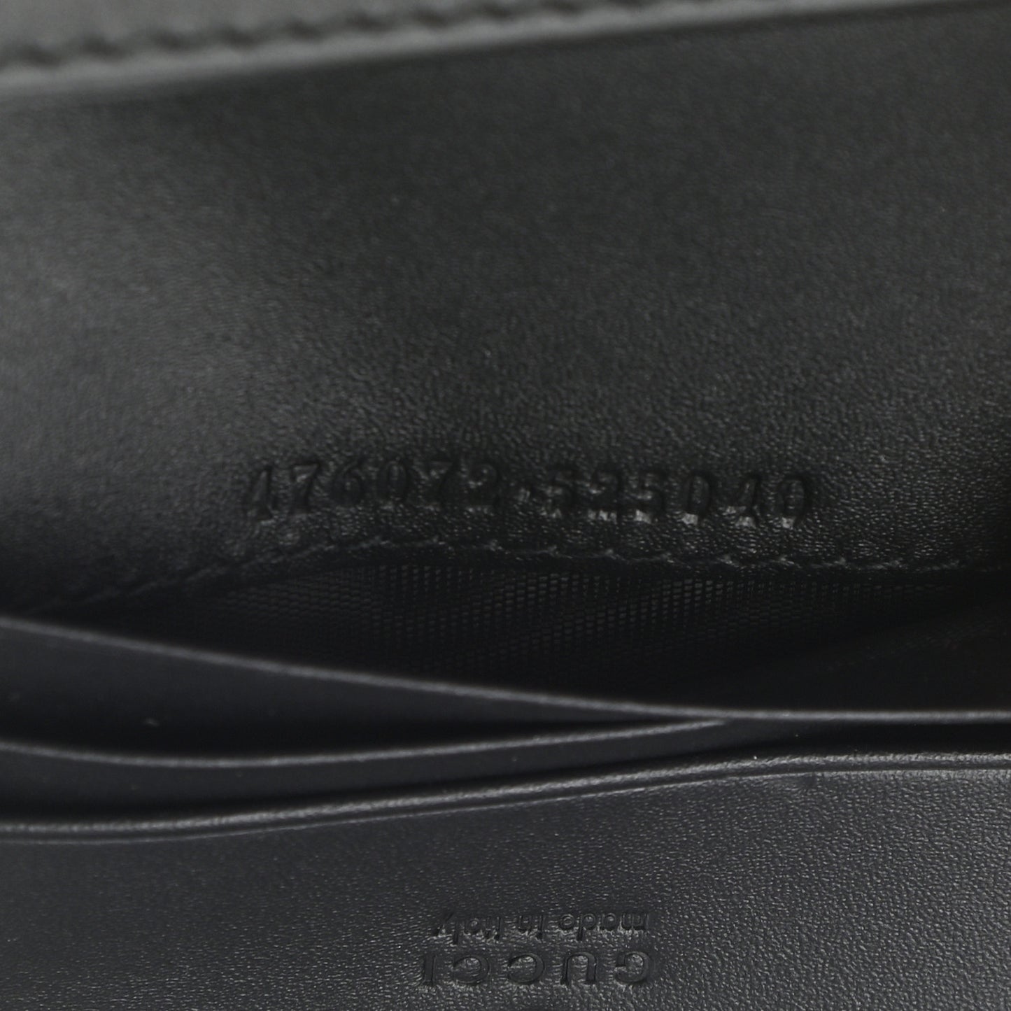 Calfskin Queen Margaret Card Case Wallet Black