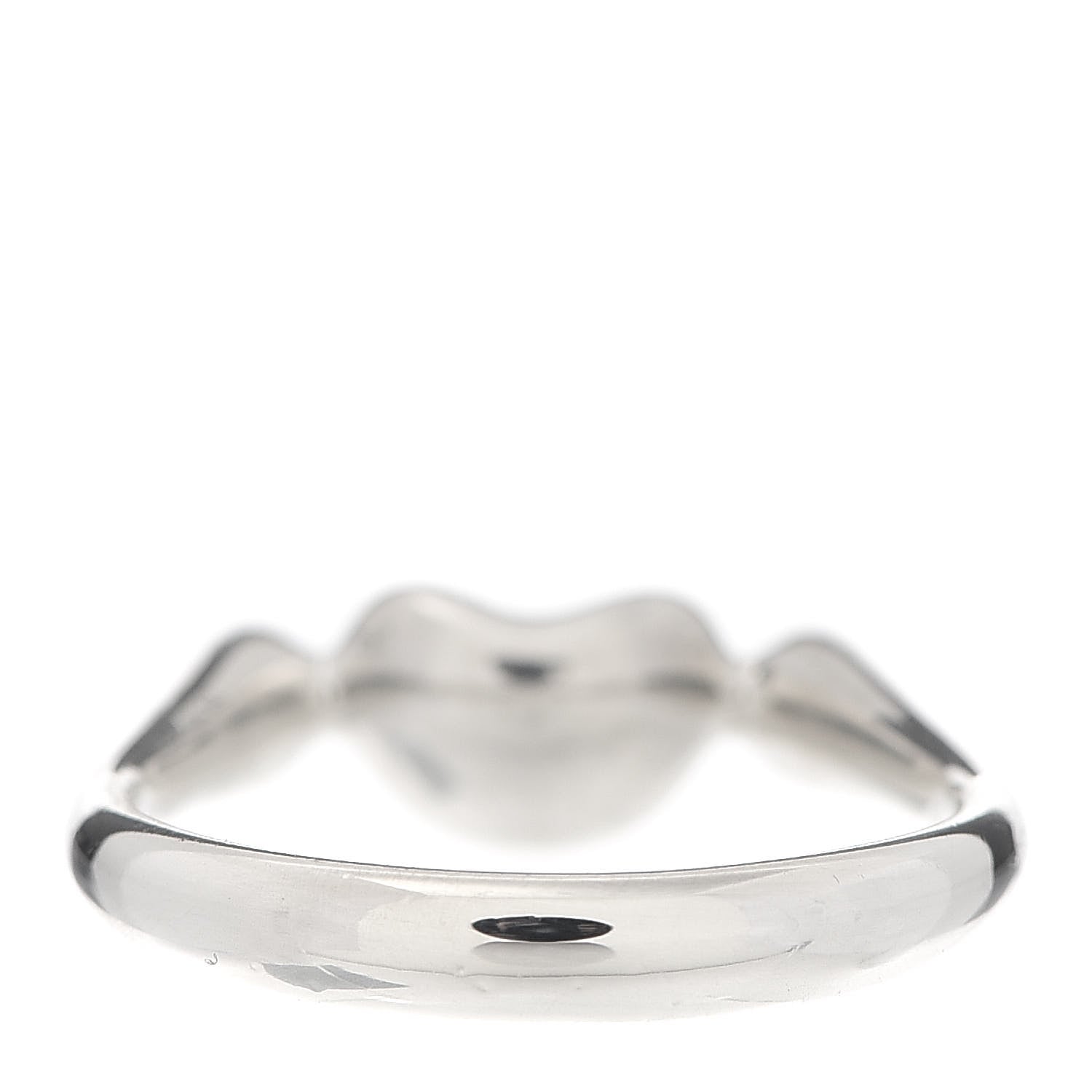 Tiffany Sterling Silver Elsa Peretti Bean Ring 50 5.5 3 of 5