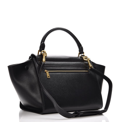 Celine Liege Calfskin Small Trapeze Black 4 of 7