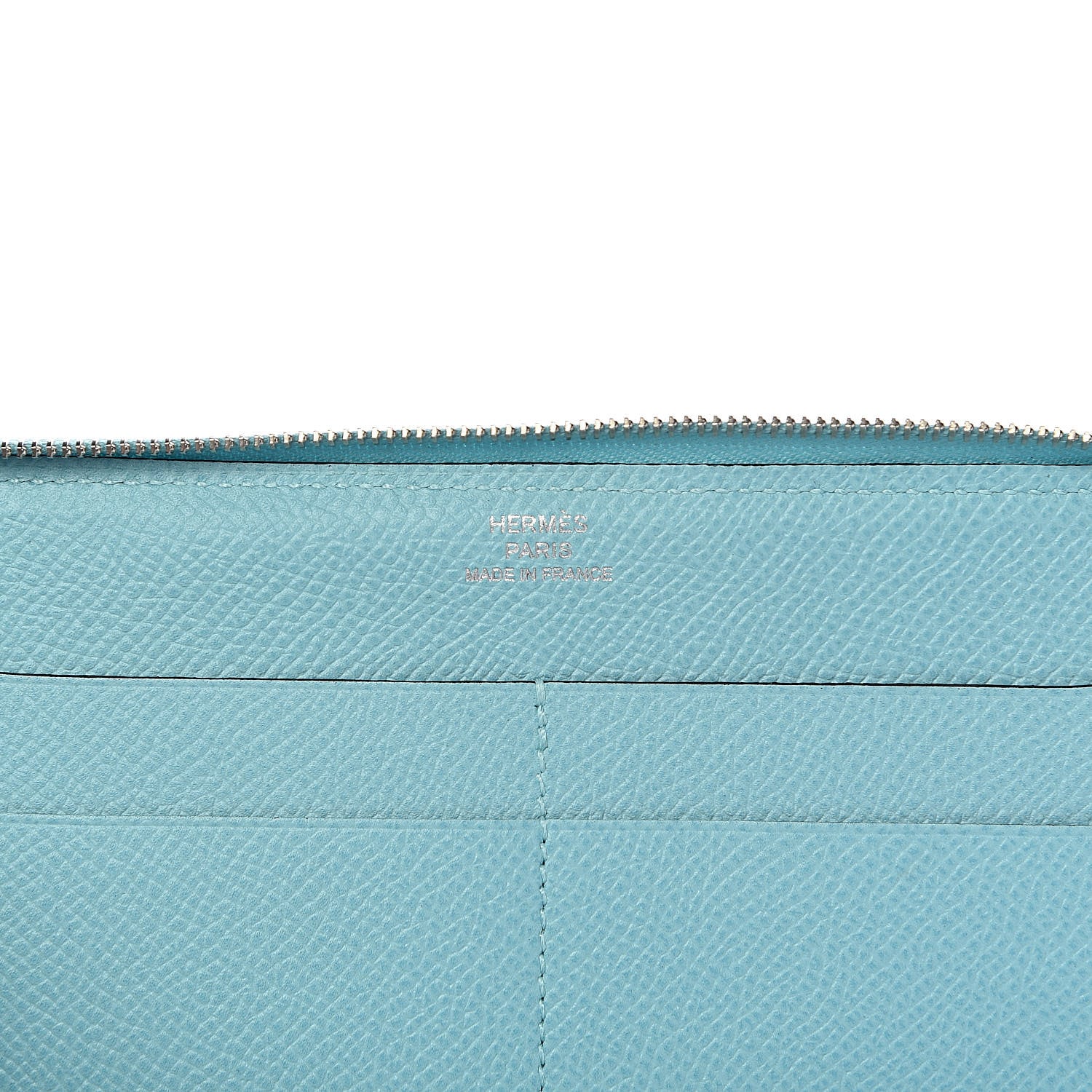 Hermes Epsom Printed Silk Flamingo Party Soie-Cool Wallet Mykonos Bleu Atoll 6 of 8