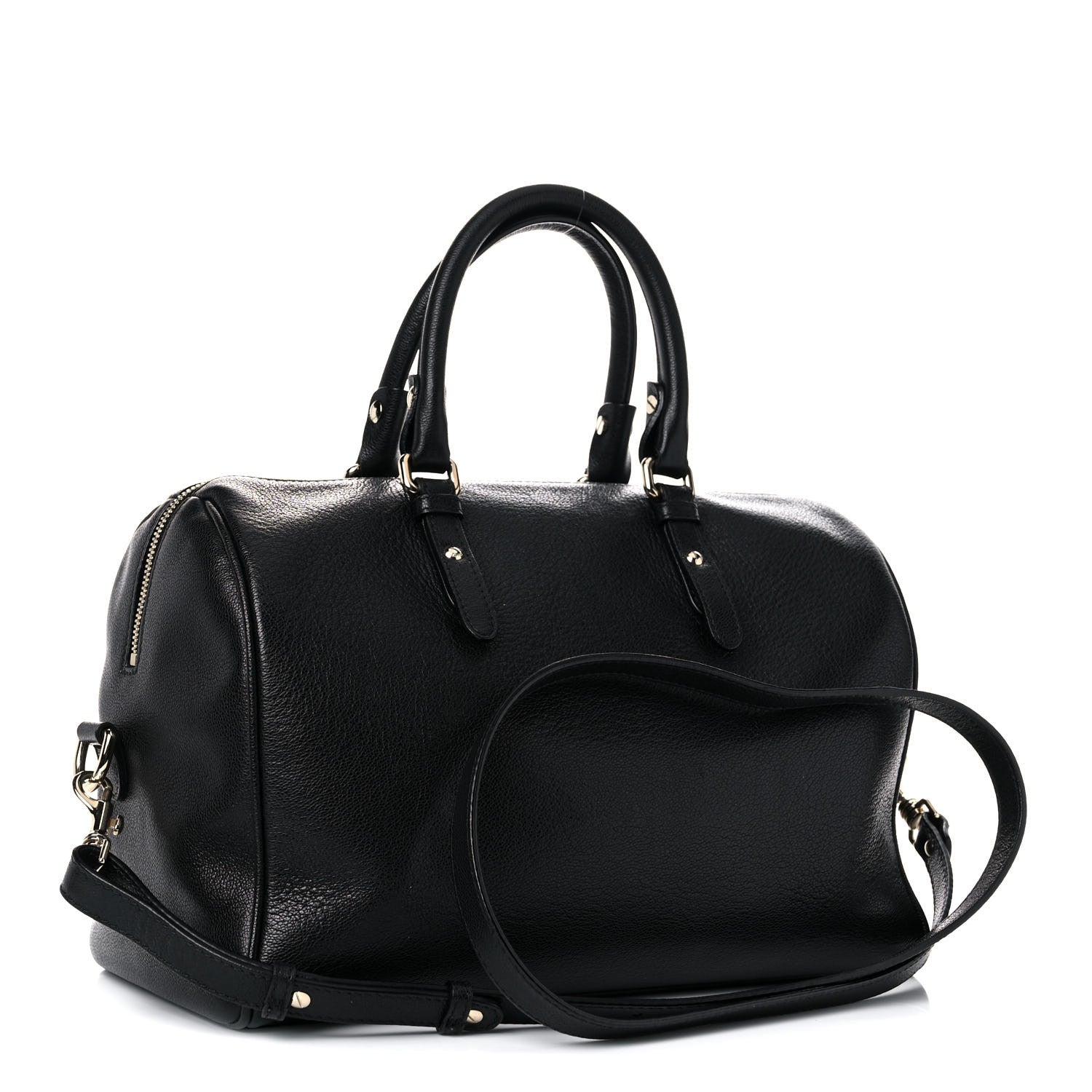 Versace Calfskin Palazzo Duffle Bag Black 2 of 11