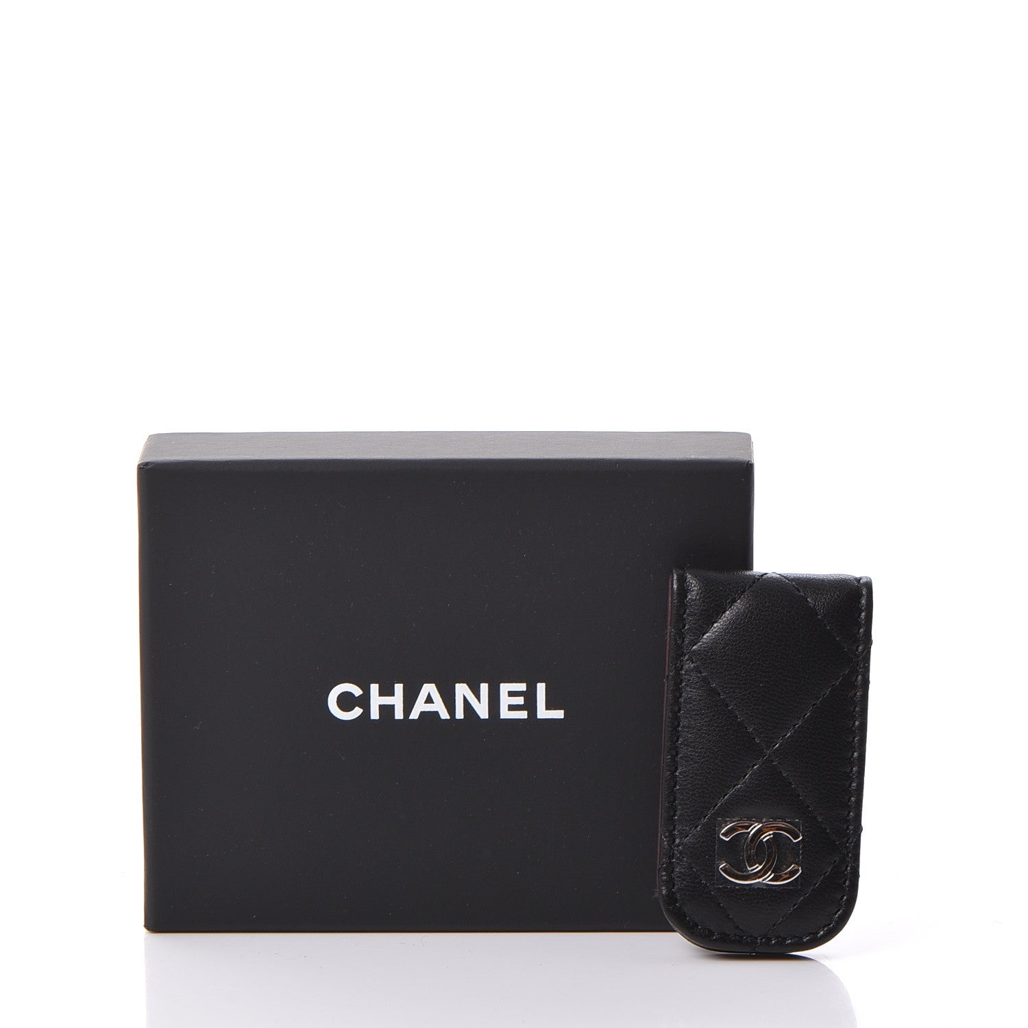 Chanel Lambskin Quilted Money Clip Black 8 of 8