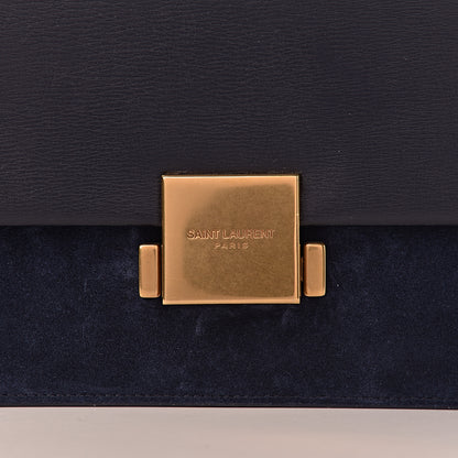 Saint Laurent Smooth Calfskin Suede Medium Bellechasse Navy 11 of 11