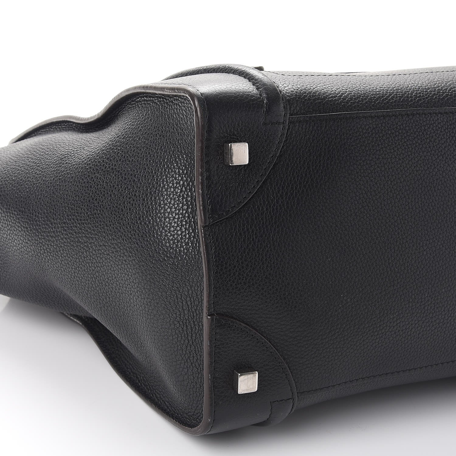 Celine Drummed Calfskin Mini Luggage Black 11 of 13